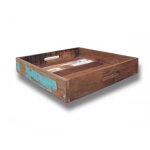 Tablet aus rustikalen Holz