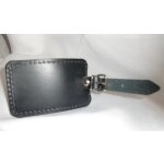 Thielemann Koffer-/Gepäckanhänger Leder in schwarz