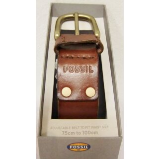 Fossil Gürtel ZACK Ledergürtel in braun