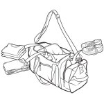 Burton Boothaus  Reisetasche medium in Digi Plaid