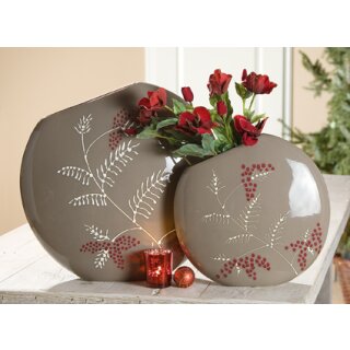 modische flache Vase groß