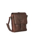 Leonhard Heyden Umhängetasche Messenger Bag braun
